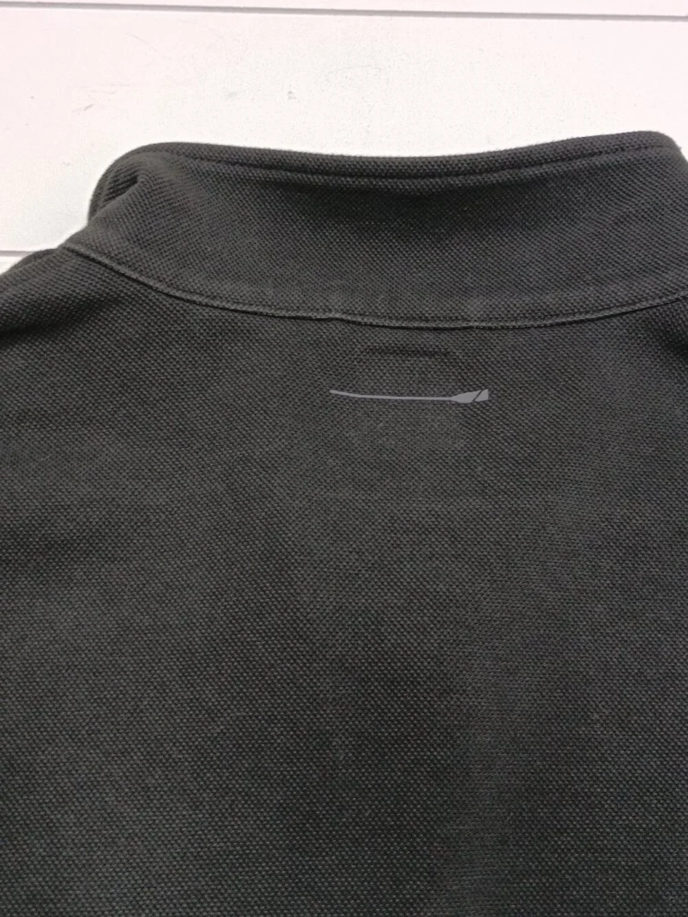J.Crew Men’s Performance Quarter Zip Pullover Large Black COOLMAX UPF 50+
